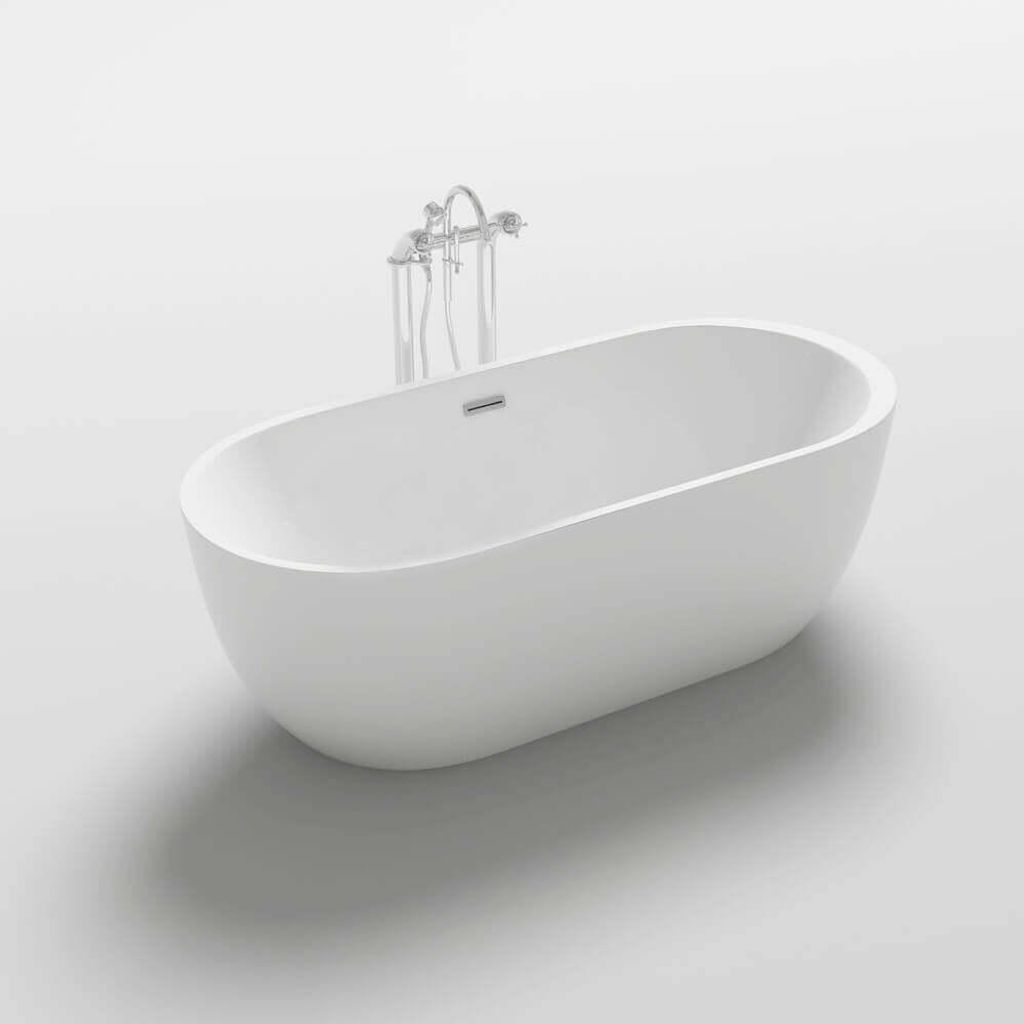 Freistehende Badewanne Codo 170 x 80 x 58 cm Produktbild 