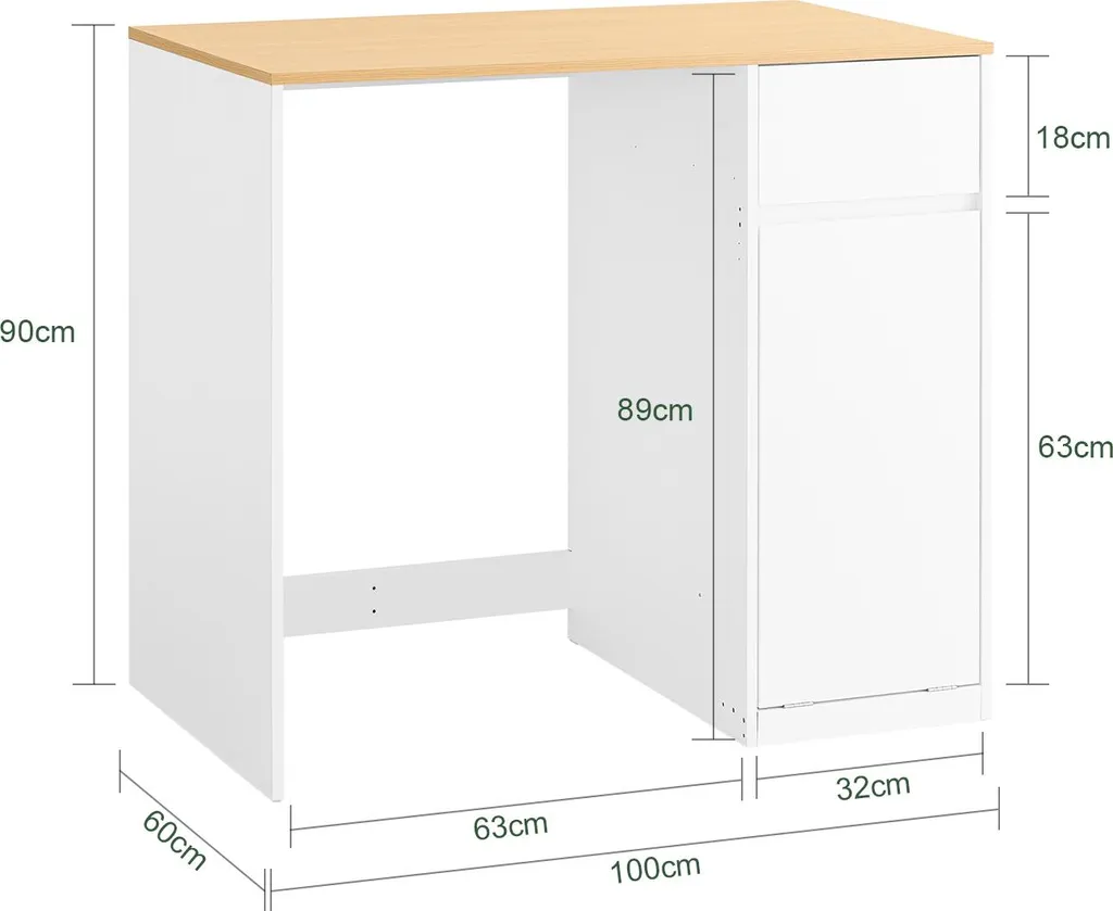 Rangement buanderie compact blanc pour organiser lessive et accessoires - 4