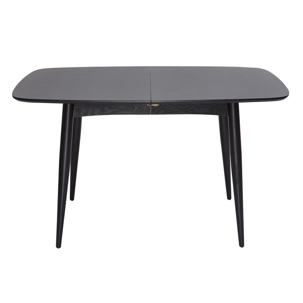 Miliboo - Schwarzer ausziehbarer Tisch 130-160 cm NORDECO Produktbild 