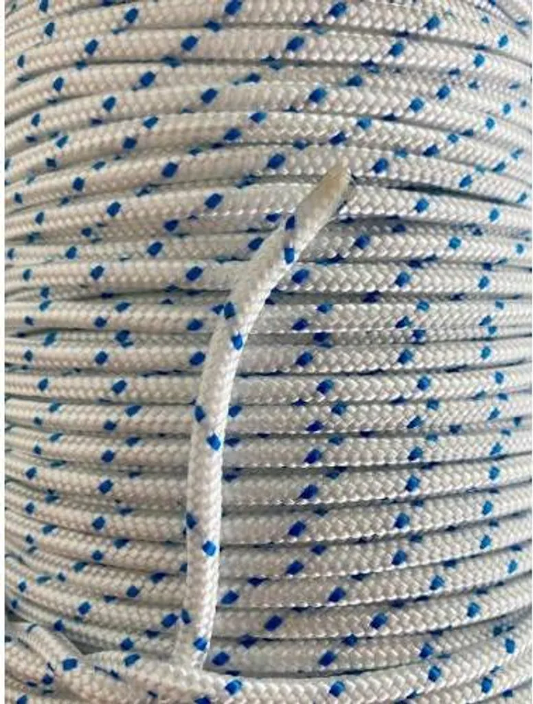 Cordelette de traction 3 mm TORNÁDO 2,5 kN en polyamide blanc-bleu