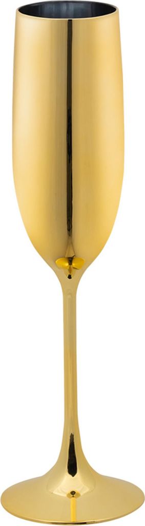 Sektglas Gold Kunststoff 12,5 cl - Produktbild 