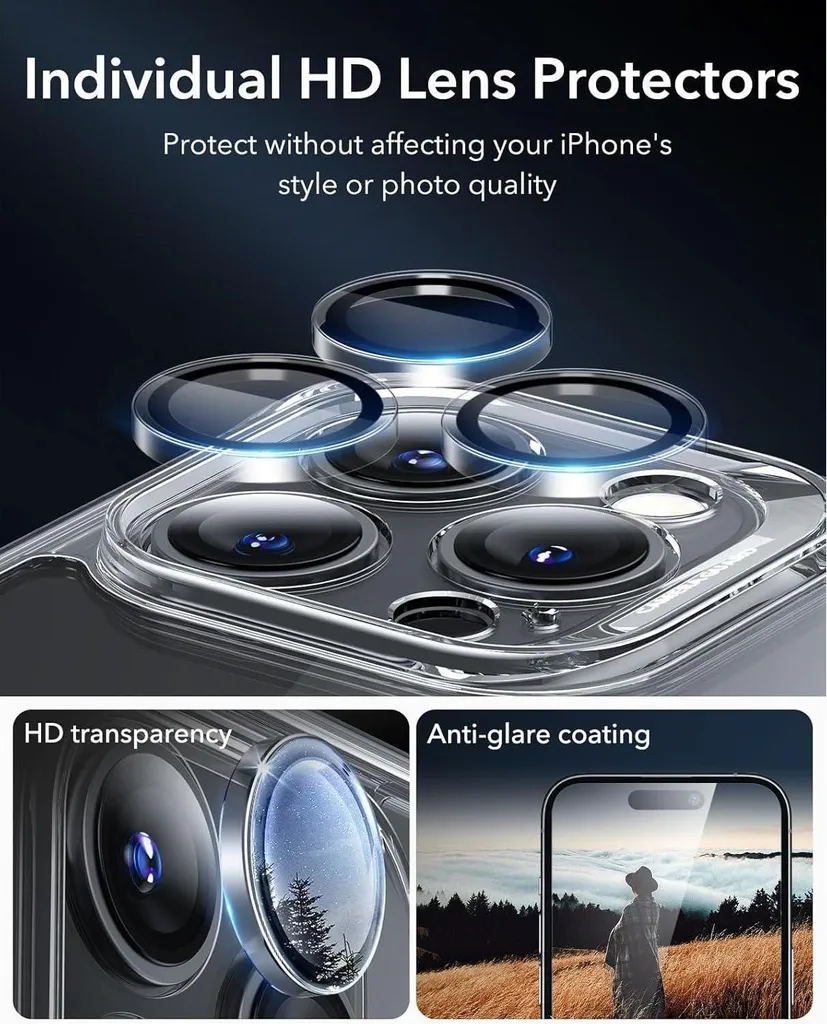 Housse de Protection MagSafe iPhone 16 Pro Max Coque Intégrale Transparente