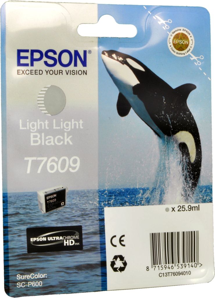 Epson Tintenpatrone light light black T 7609