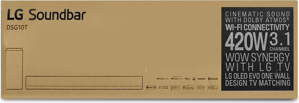 LG DSG10TY Dolby Atmos Gallery Soundbar + Subwoofer Produktbild 