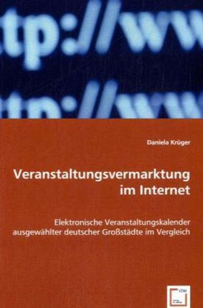 Krüger, D: Veranstaltungsvermarktung im Internet