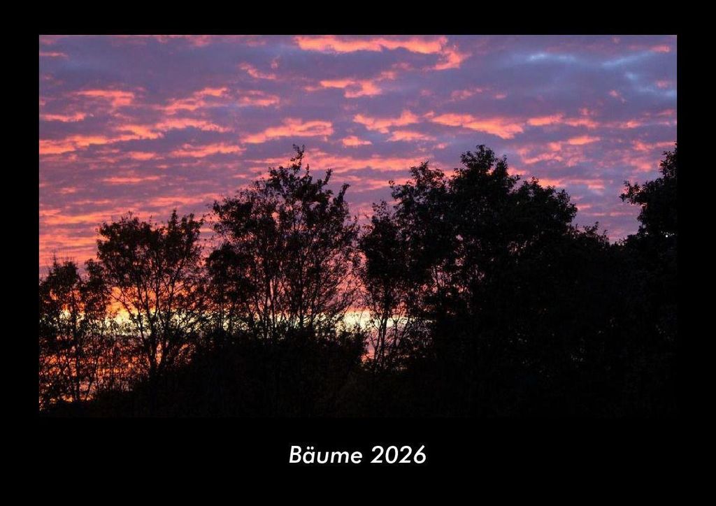 Bäume 2026 Fotokalender - Querformat DIN A3, Monatskalender mit Bild-Motiven aus Fauna und Flora, Natur, Blumen und Pflanzen