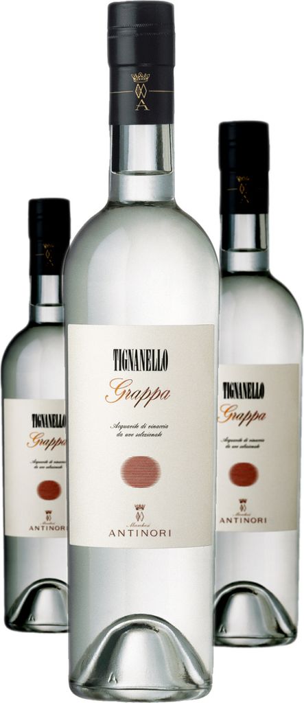3 x Tenuta Tignanello Grappa di Tignanello 0,5l