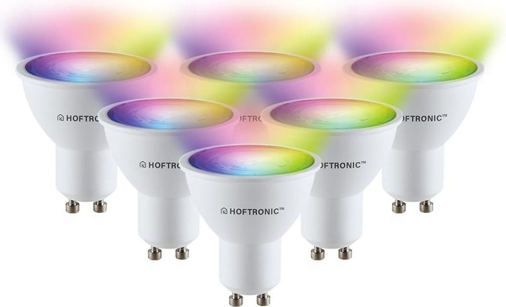 hoftronicsmart Smart GU10 Lampe 5,5W 345lm RGBWW 38° Weiß 6er Set