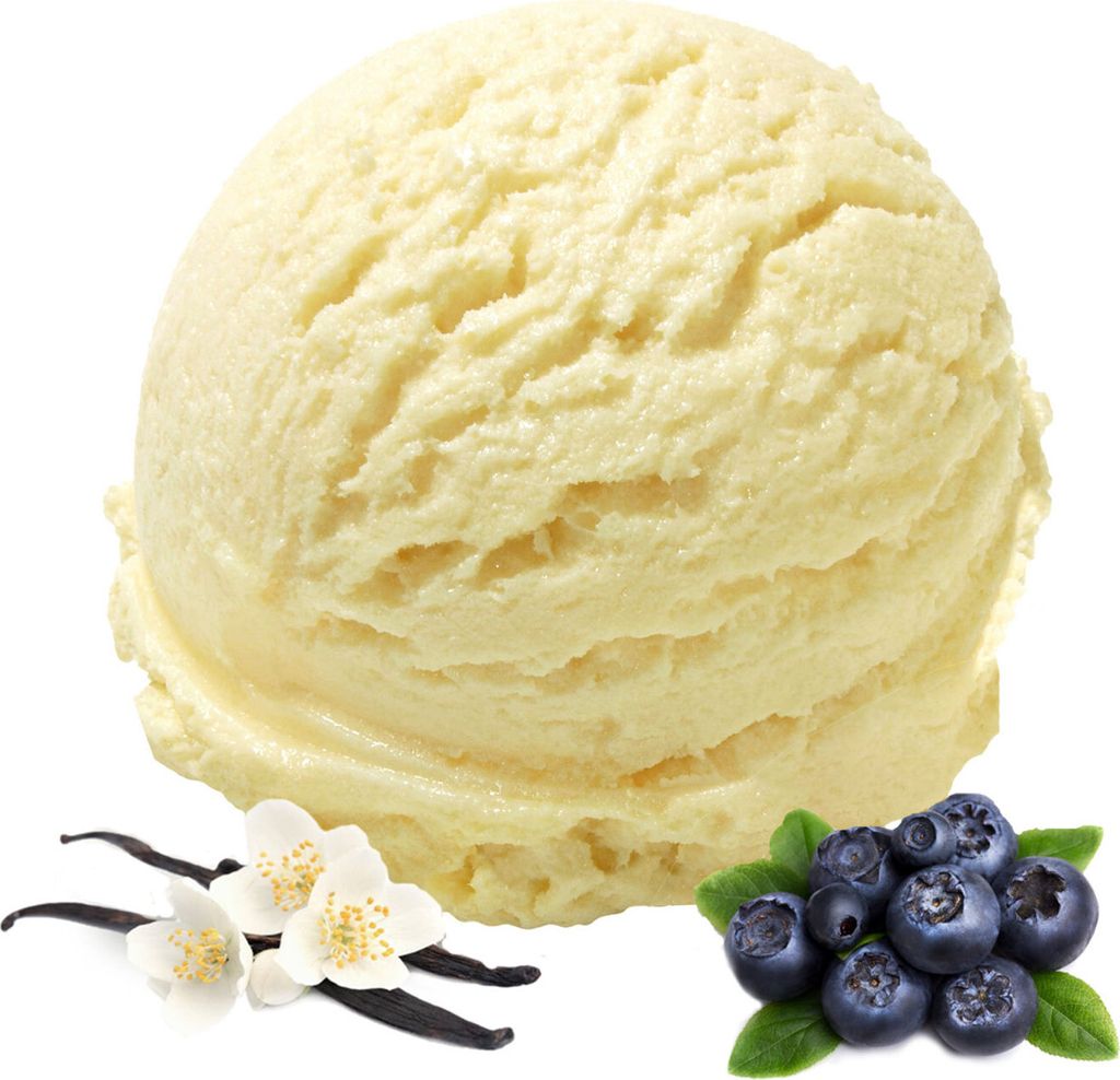 Vanille Heidelbeere Veganes Eis Pulver Zucker-, laktosefrei 333 g