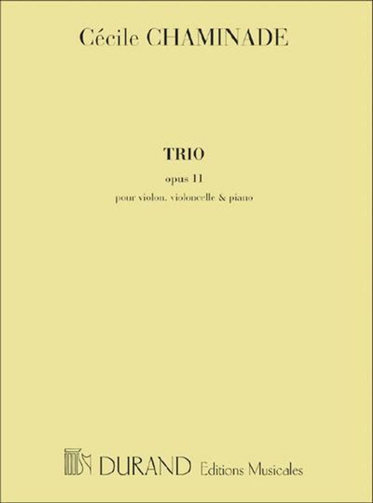 Trio sol mineur op.11 pourpiano, violon et violoncelle