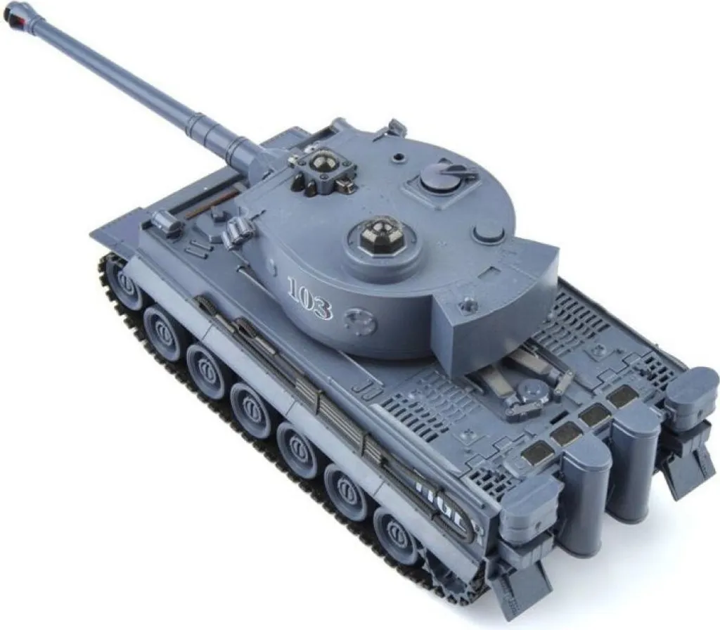 STARX Tank RC Gris avec Tourelle Rotative - Blindé Télécommandé Réaliste - 4