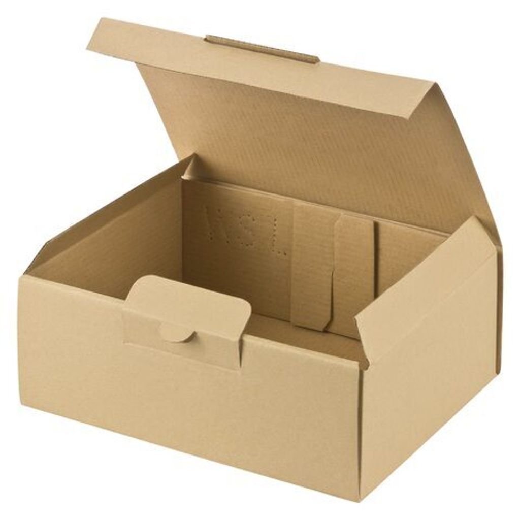 25x Versandkarton 200x150x74mm schnelle Aufrichtung mit Produktbild 