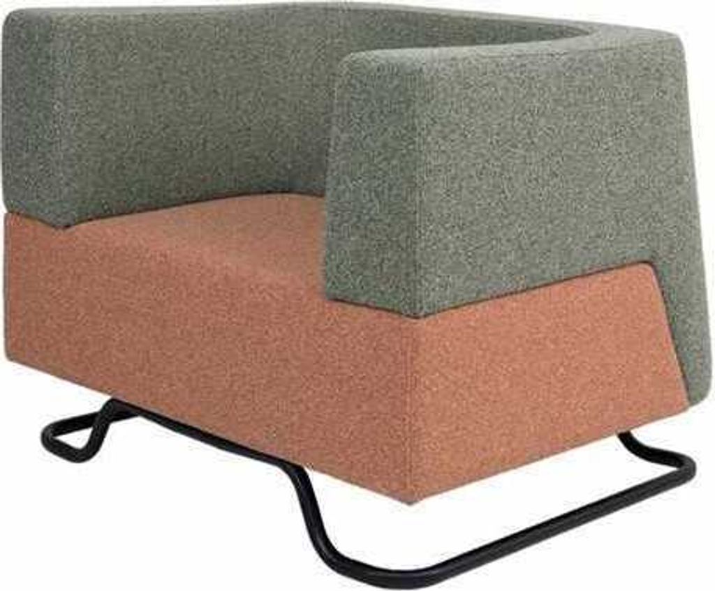 Moderner Einsitzer Grüner Sessel Polstersessel Büroeinrichtung Neue Möbel