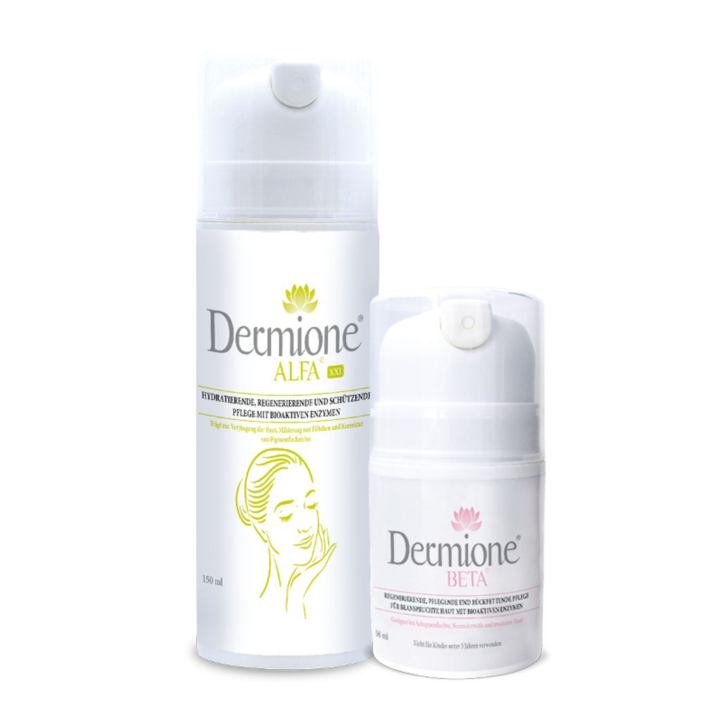 Dermione - TAGES- UND NACHTPFLEGEPAKET FÜR AUSGEWOGENE HAUT – ALFA XL