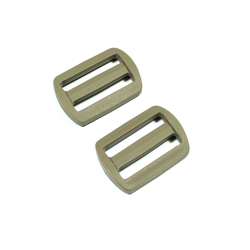 25 Schieber Graubeige Regler Stopper für 30mm Gurtband Regulator Kunststoff