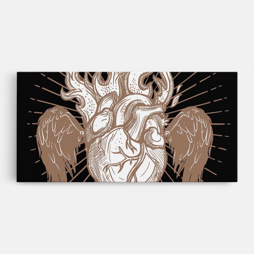 ARTHUB Leinwandbild 60x120 cm, Cool Art 01 | Wohnzimmerdekoration, Hängende Bilder, Wanddekoration, Heimdekoration, Moderne, Digitale