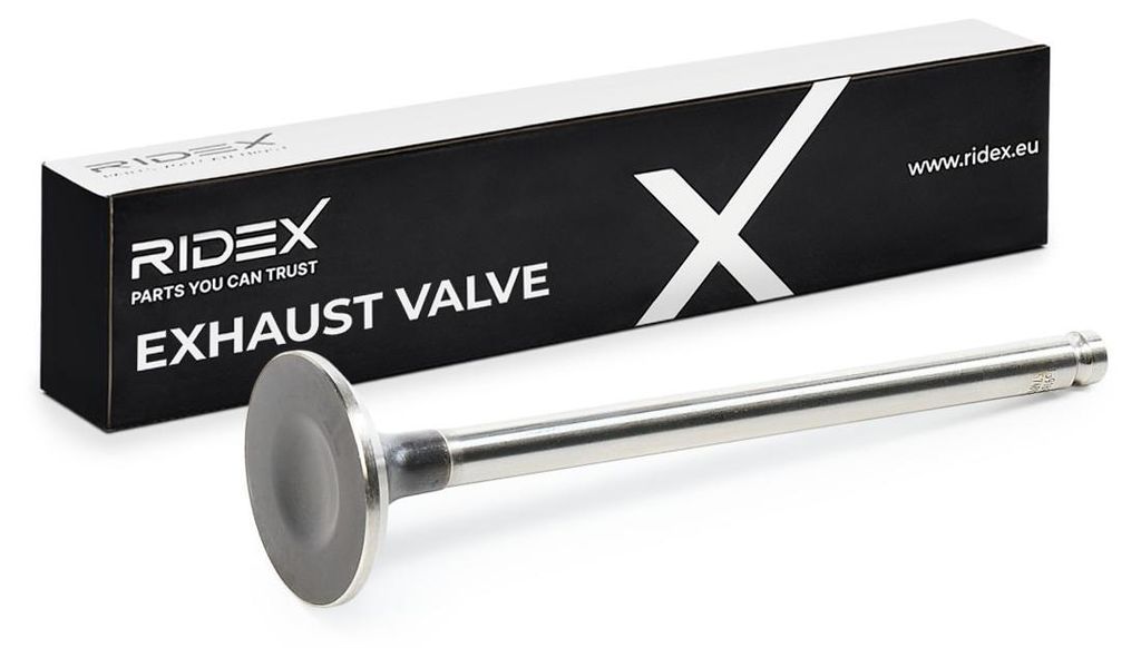 RIDEX 1270O0010 Auslassventil Ø29,2mm 112,6mm passend für PEUGEOT 207 (WA, WC) 206 Schrägheck (2A/C) 207 SW (WK) 206+ Schrägheck (2L, 2M) 307 (...