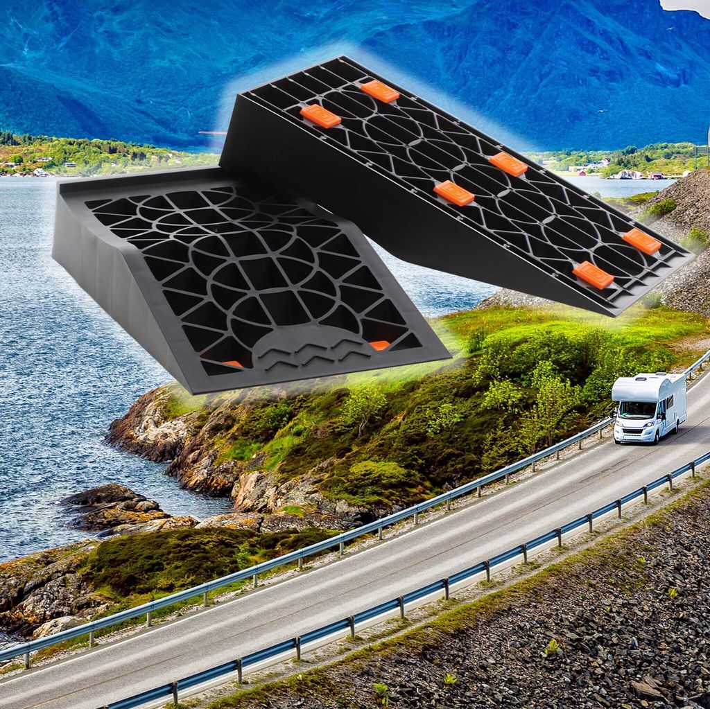 Wiltec rampy krátke extra ploché 2 kusy z plastu do 3 t Obrázok produktu 2