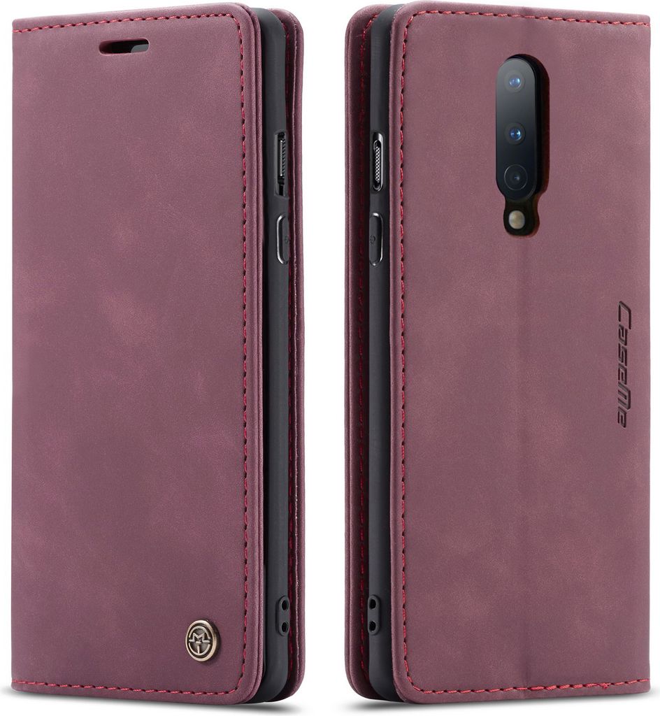 Custodia OnePlus 8, custodia retrò in Finto cuoio, tasche Immagine del prodotto 