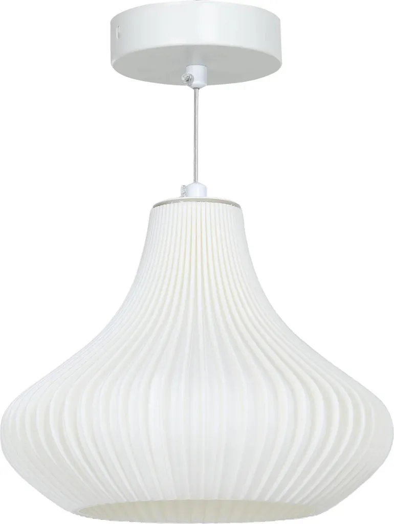 Suspension moderne 22cm en plastique ABS blanc avec abat-jour imprimé 3D