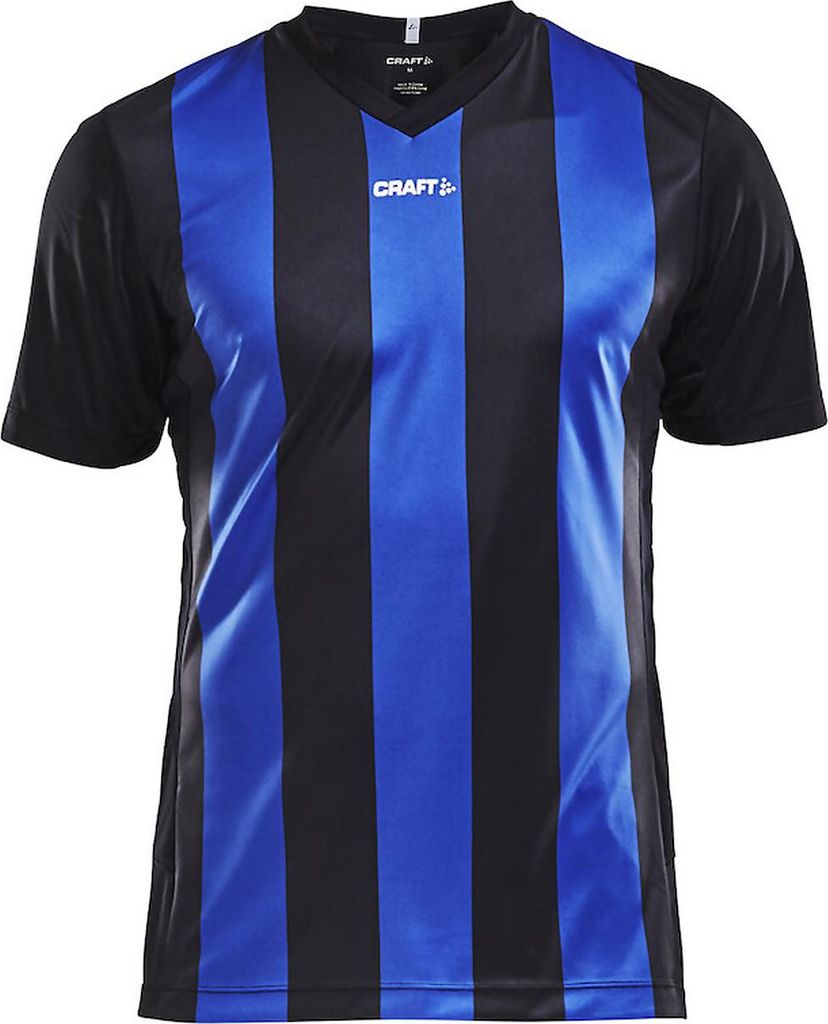 Craft Herren Trikot Progress Jersey Stripe 1905562 Black/ClubCobolt XXXL