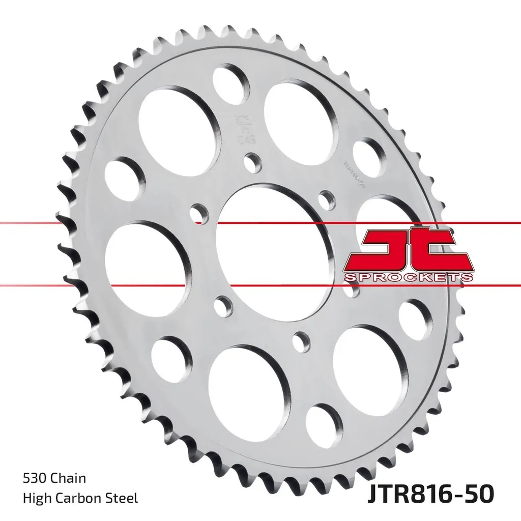Couronne moto 50 dents pas 530 SI pour rénovation et entretien kit