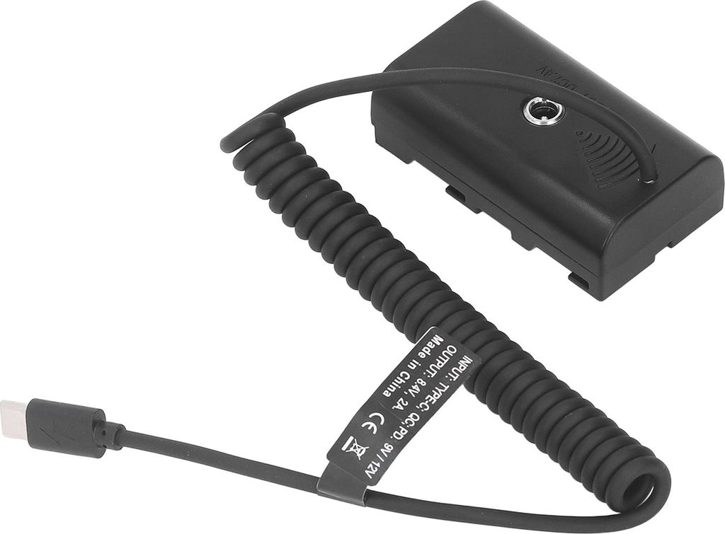NP Dummy Battery, Camera Dummy Battery, Type C to NP F970 Zdjęcie produktu 