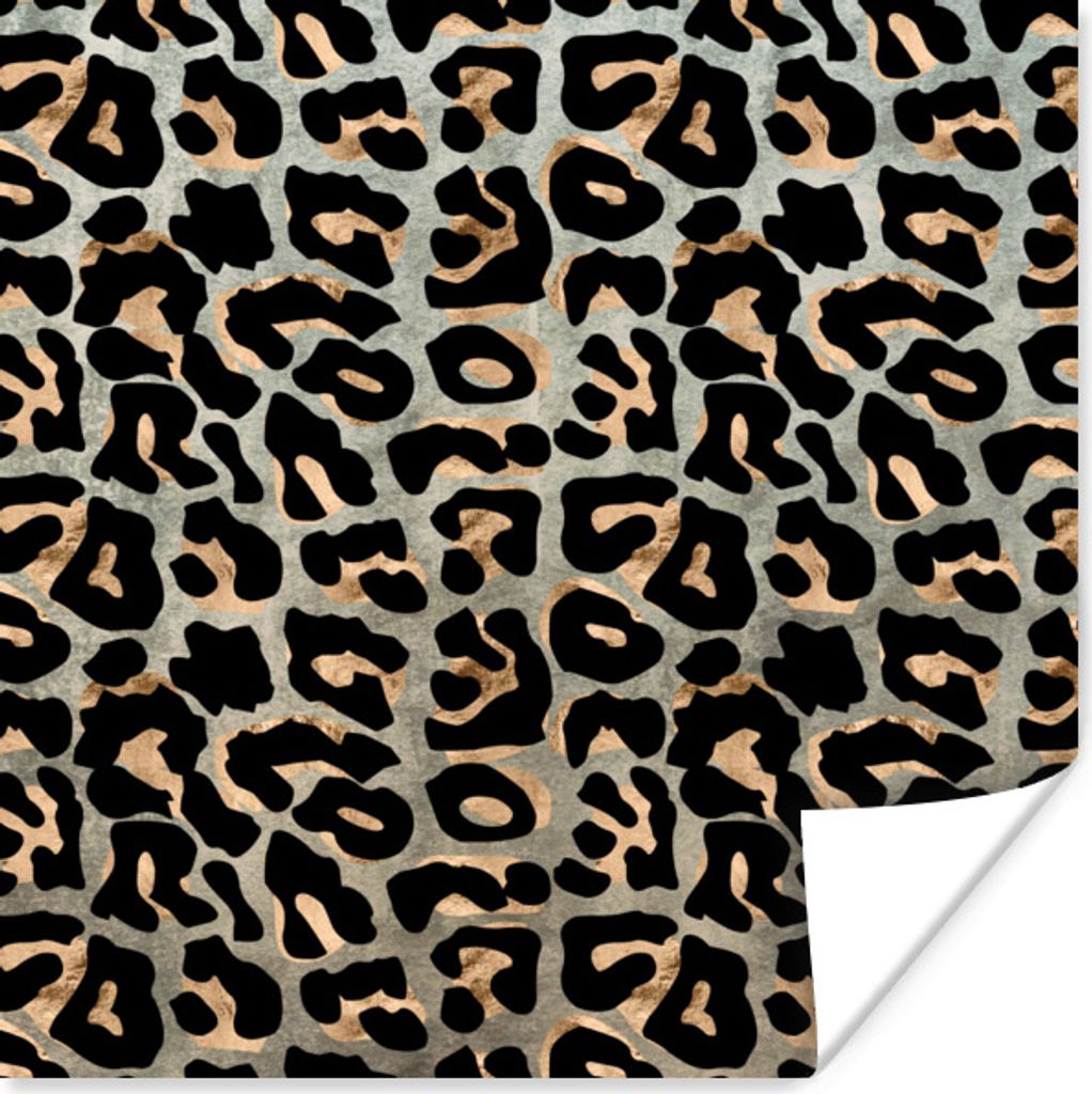 MuchoWow Poster Tierdruck - Panther - Luxus 100x100 cm - Babyzimmer