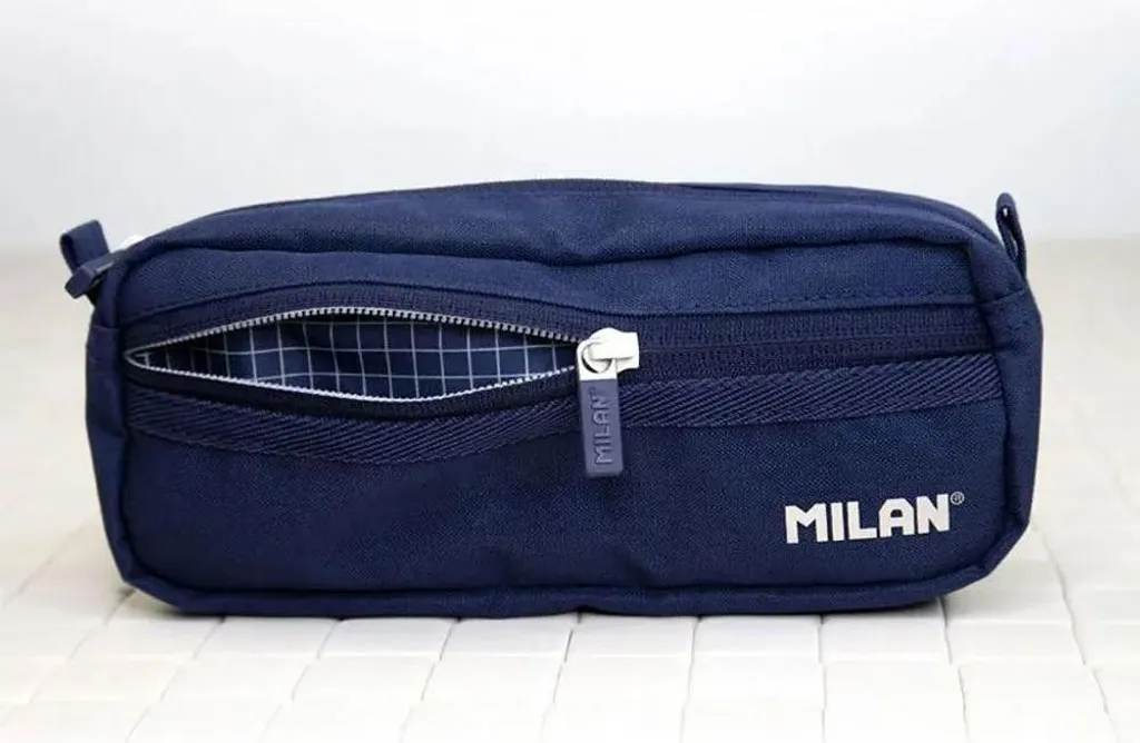 Porte-documents Milan 1918 avec 2 Fermetures Éclair Bleu Durable - 3