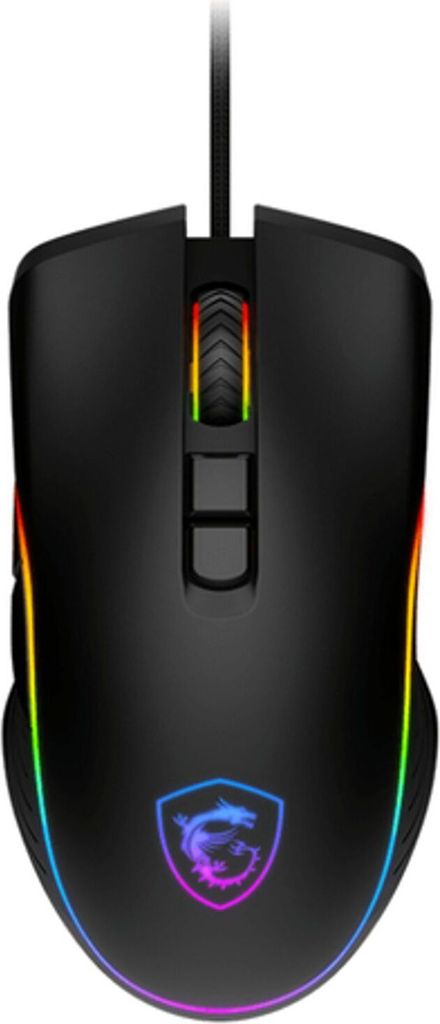 MSI Clutch GM300 Gaming Maus, Black, USB