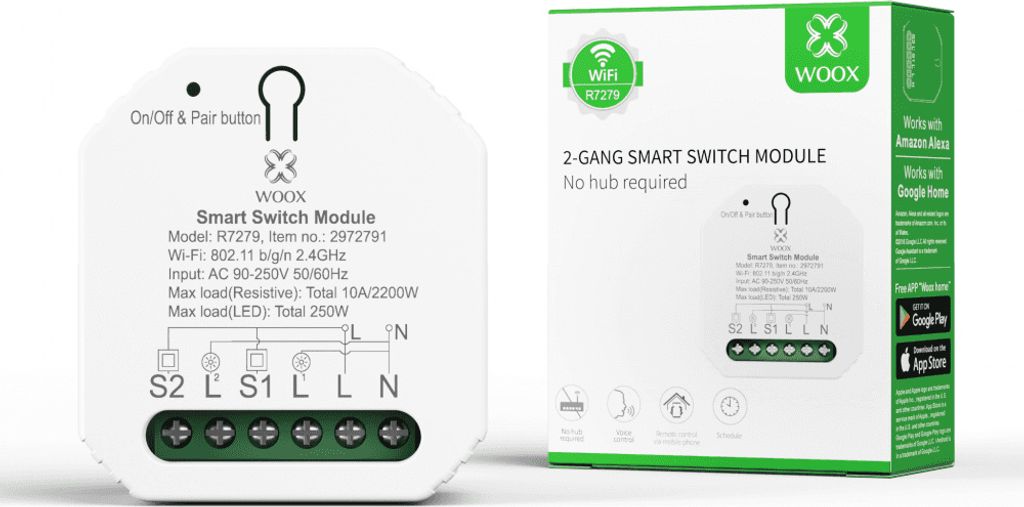 WOOX R7279 Smart Switch-Modul – Machen Sie Ihre vorhandenen Produktbild 