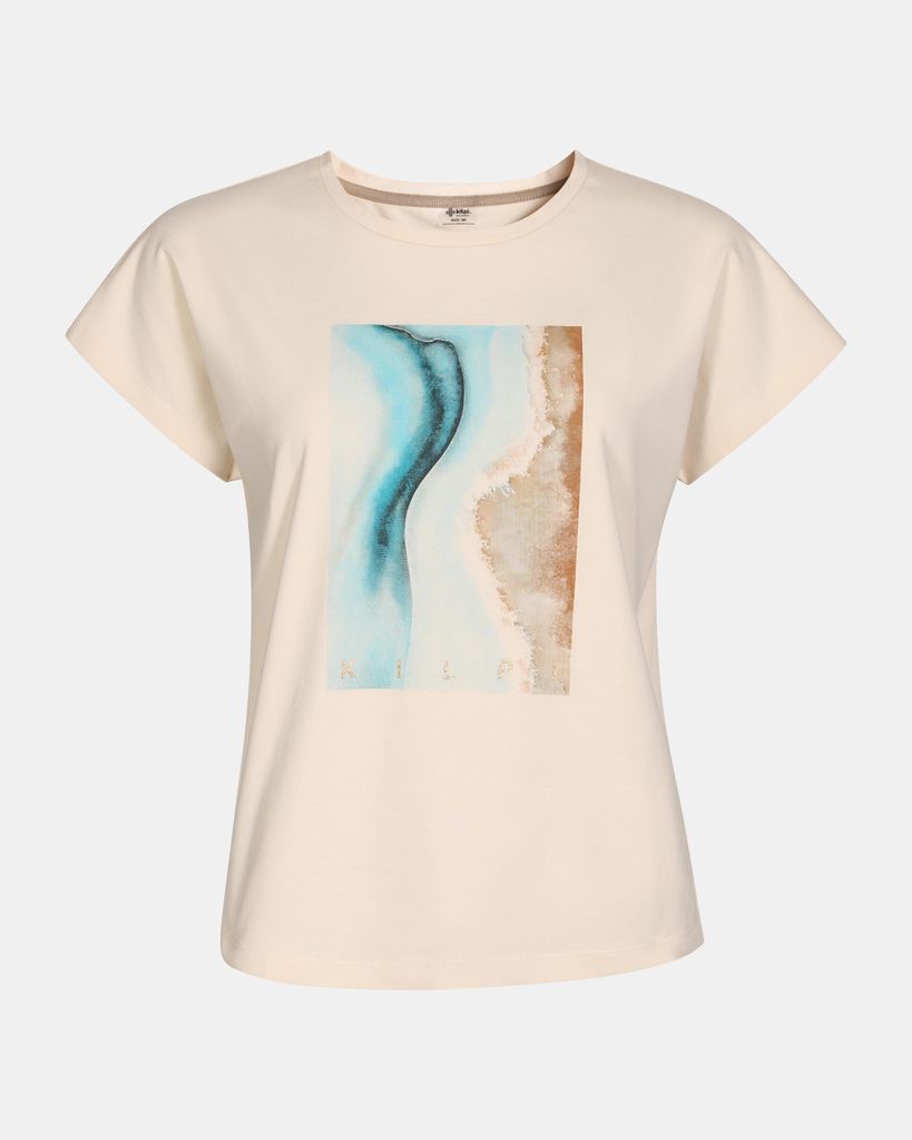 Damen-Baumwoll-T-Shirt Kilpi JERSIE-W, BEIGE, Größe 42