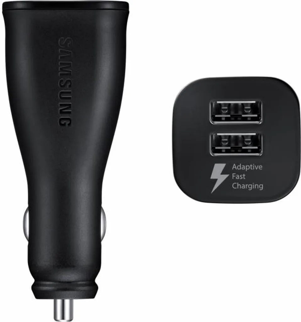 Chargeur allume-cigare Samsung Dual Port 2A avec câble Micro-USB noir