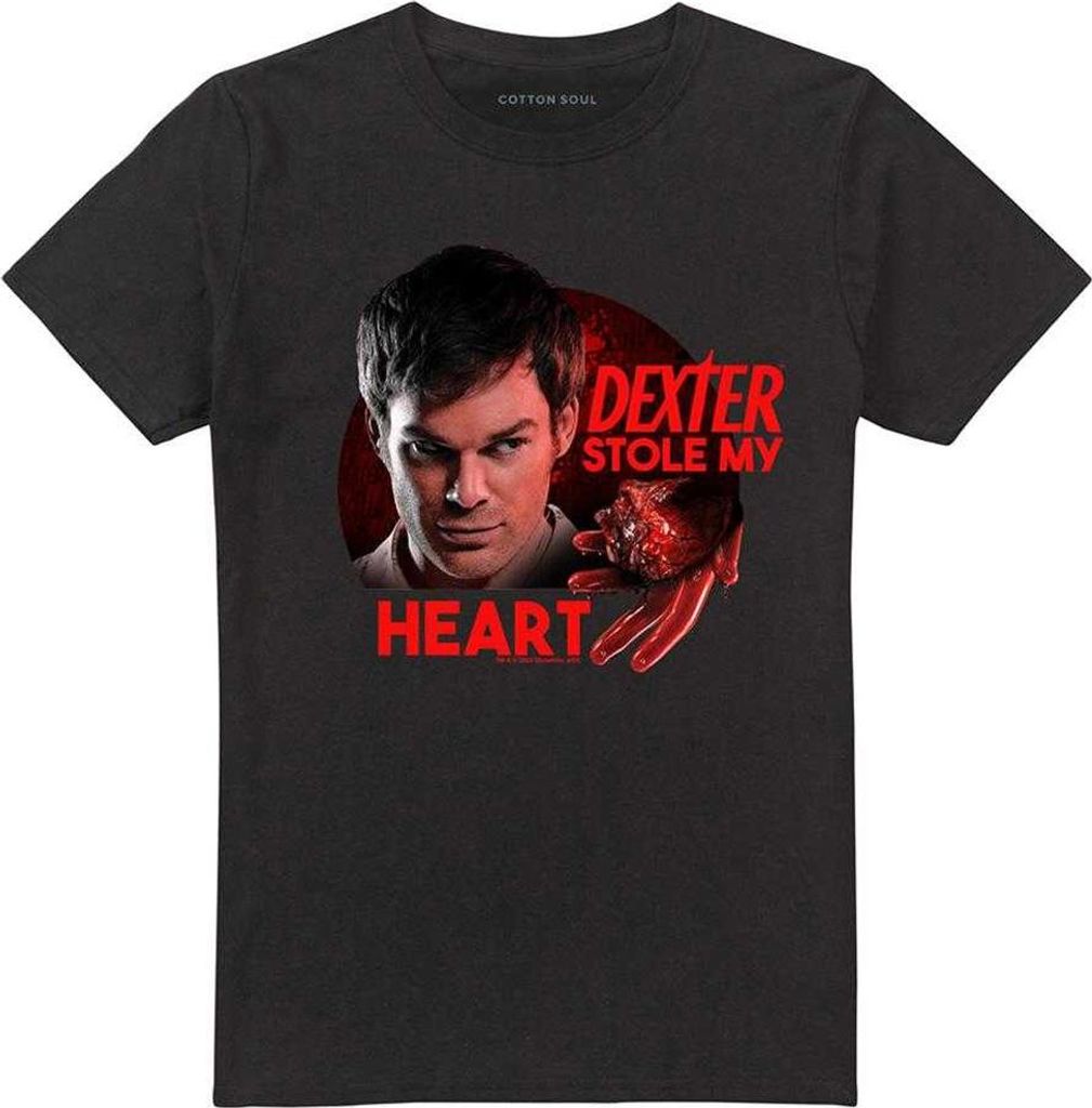 Dexter - "Stole My Heart" T-Shirt für Herren/Damen Uni TV28341 (3XL) (Schwarz)