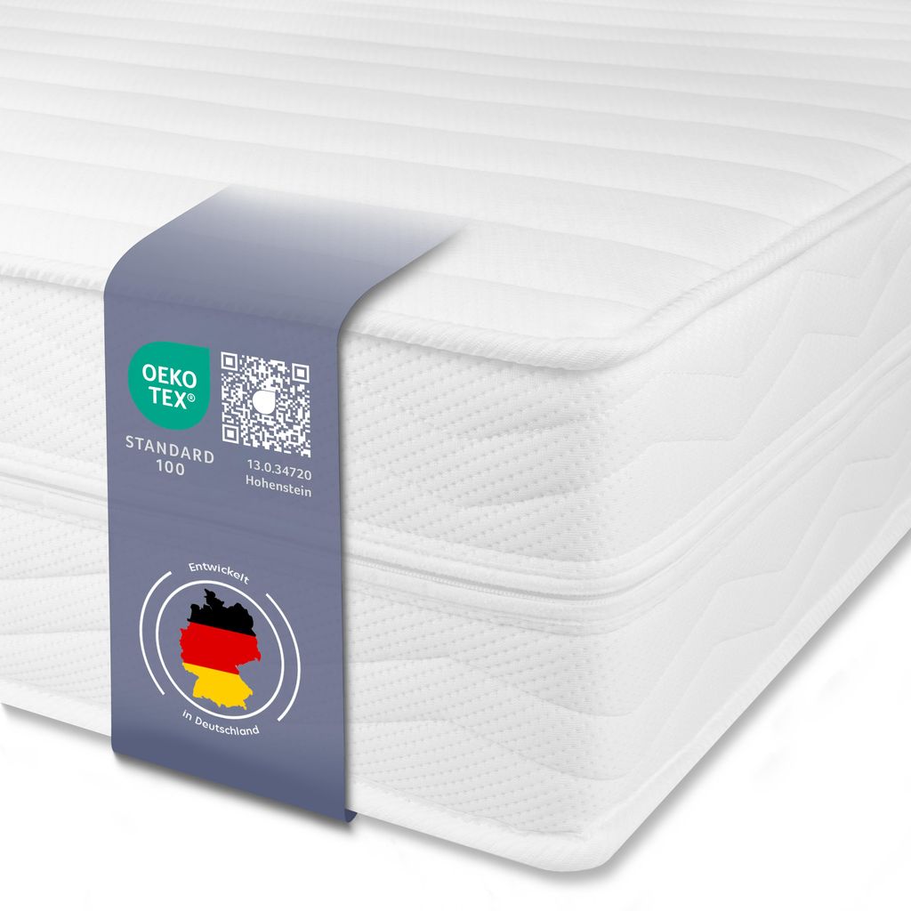 Ergonomische 7-Zonen Kaltschaummatratze - 16cm - 120 x 200 Produktbild 