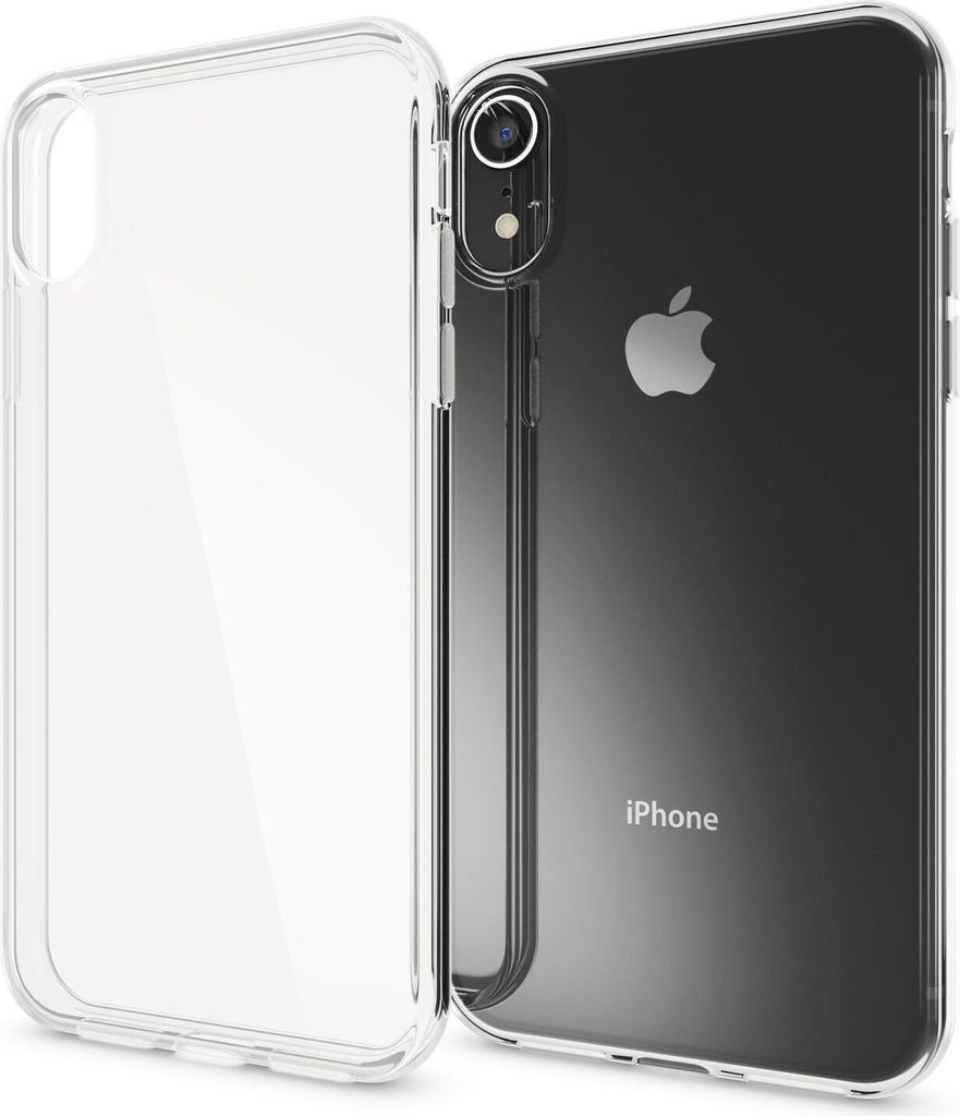 NALIA Hülle "GLAZE" für Apple iPhone XR - Klare TPU Schutzhülle, Anti-Gelb, Schlank & Leicht - Transparente Handyhülle