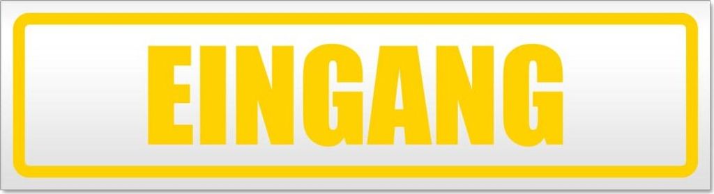 Eingang Magnetschild Schild magnetisch
