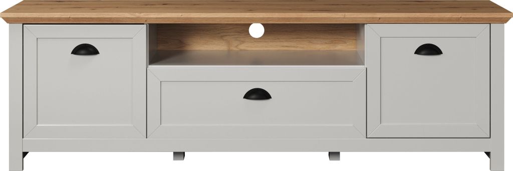 trendteam TV-Lowboard Landside Fernsehschrank Unterschrank Grau 171 x 53 x 41 cm