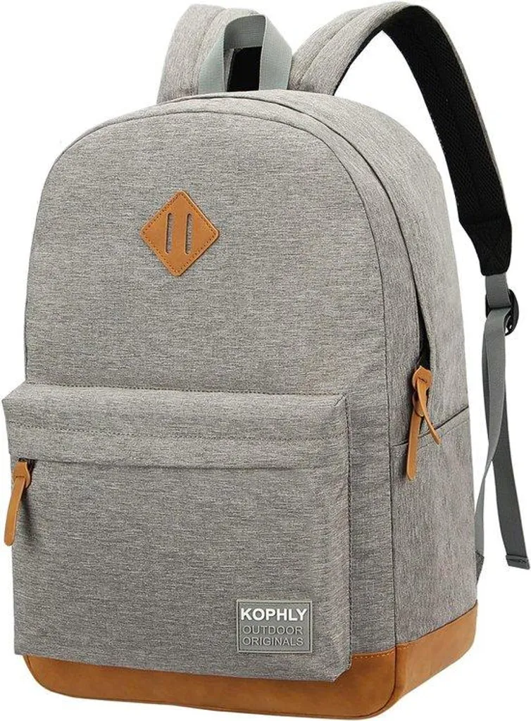 Sac à dos voyage ordinateur 18 pouces en nylon gris clair pour avion