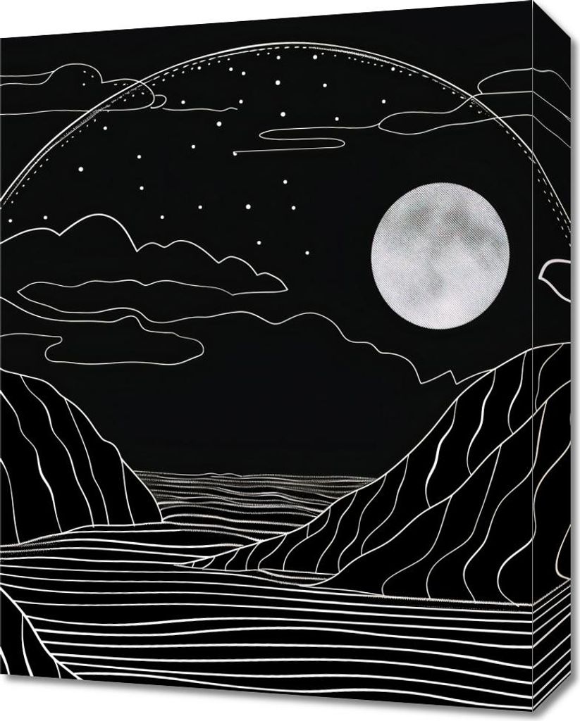 Bild 40x50cm Aura der nächtlichen Tropen