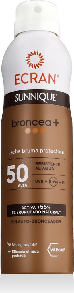 ECRAN SUNNIQUE BRONCEA+ ochrana mlhou SPF50 250 ml Obrázek produktu 