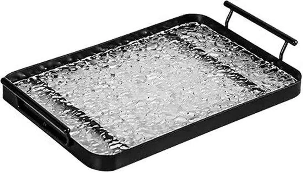 Table d'appoint pour boissons et apéritif en acrylique noir transportable