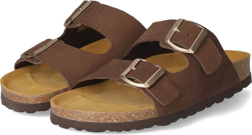 Beliana Damen Pantoletten Braun Rauleder Größe: 36