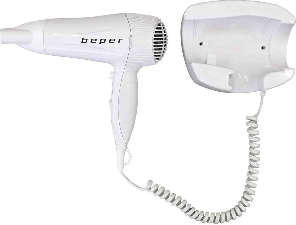 Sèche-cheveux gain de place Beper 40.490 idéal pour salle de bain et B&B