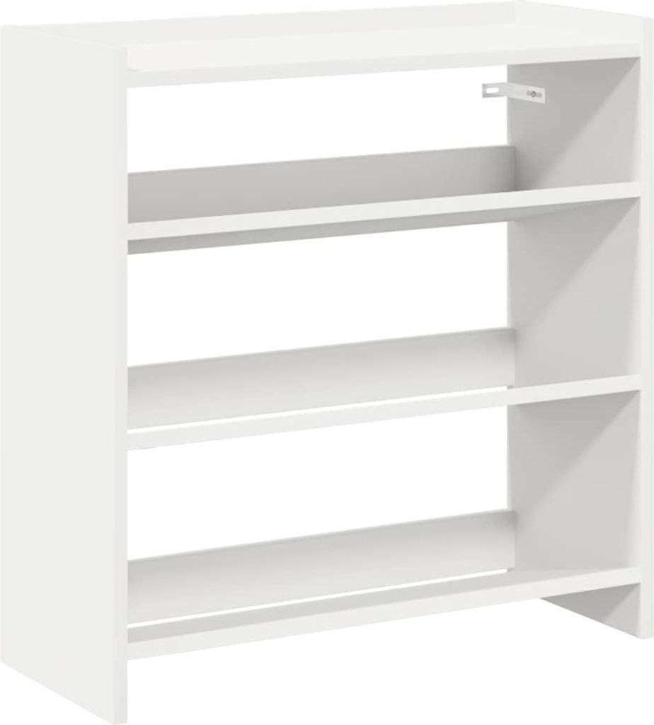 vidaXL Stojan na boty bílý 60x25x62 cm materiál na bázi Obrázek produktu 