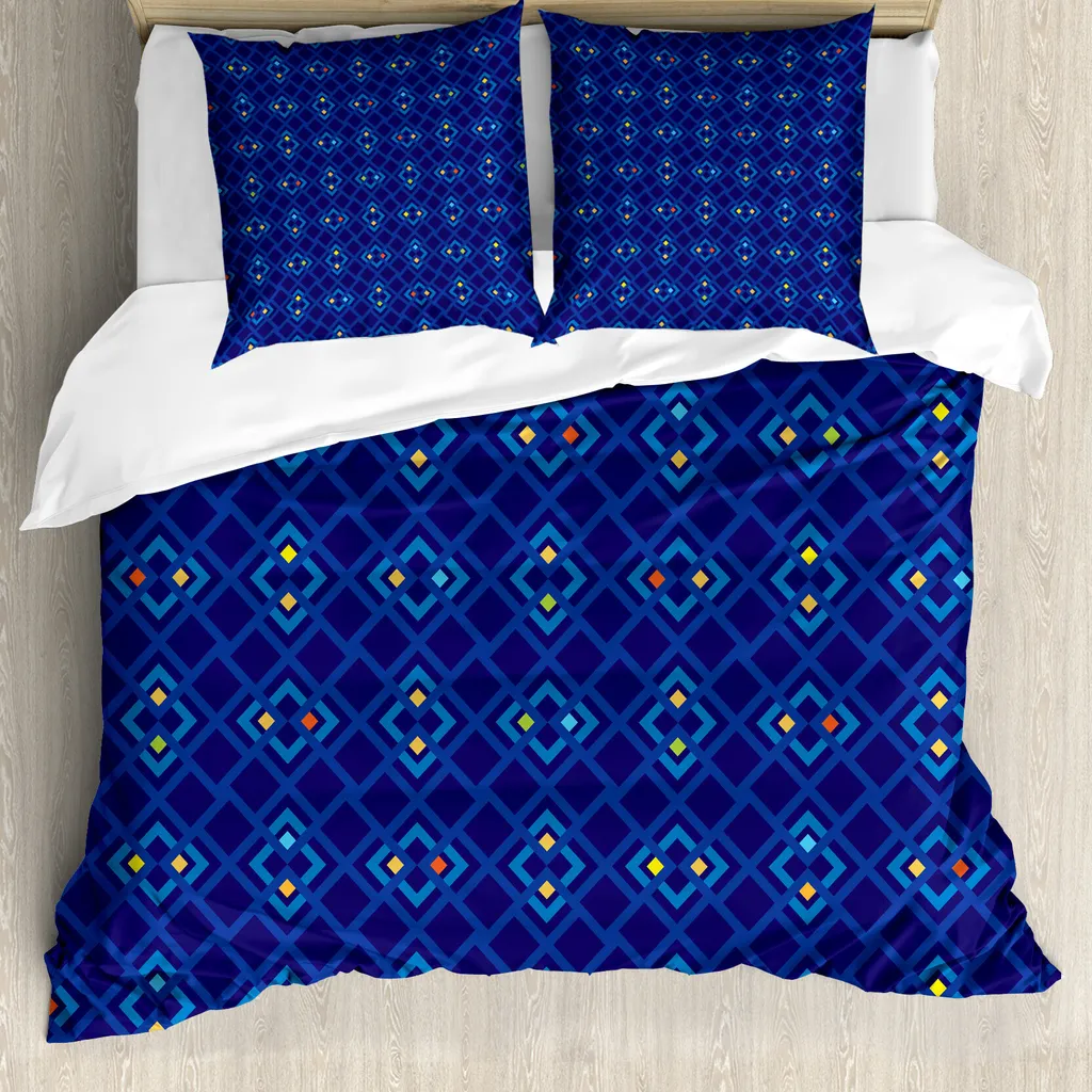 Copripiumino 155x220 ABAKUHAUS Blu Navy - Zero Acari, Zero Stiro