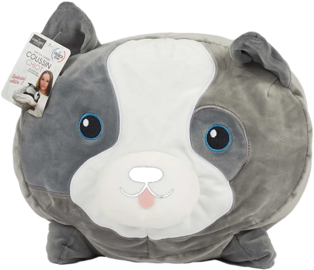 Oreiller Peluche Chien 30cm - Support de Lecture et Compagnon de Voyage - 5