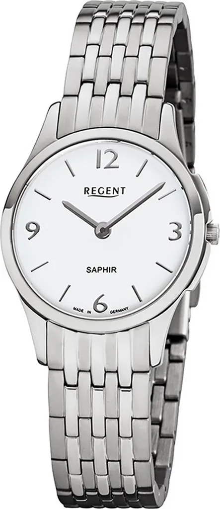 Montre analogique Regent GM-1615 argentée : lisibilité et confort au poignet