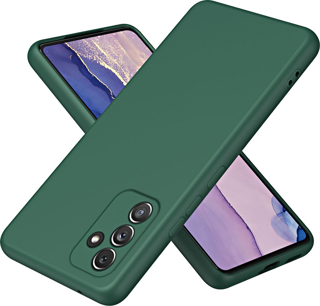 Galaxy A54 5G Hülle, Flüssig Silikon Handyhülle Stoßfest Kratzfest Schutzhülle für Samsung Galaxy A54 5G Grün
