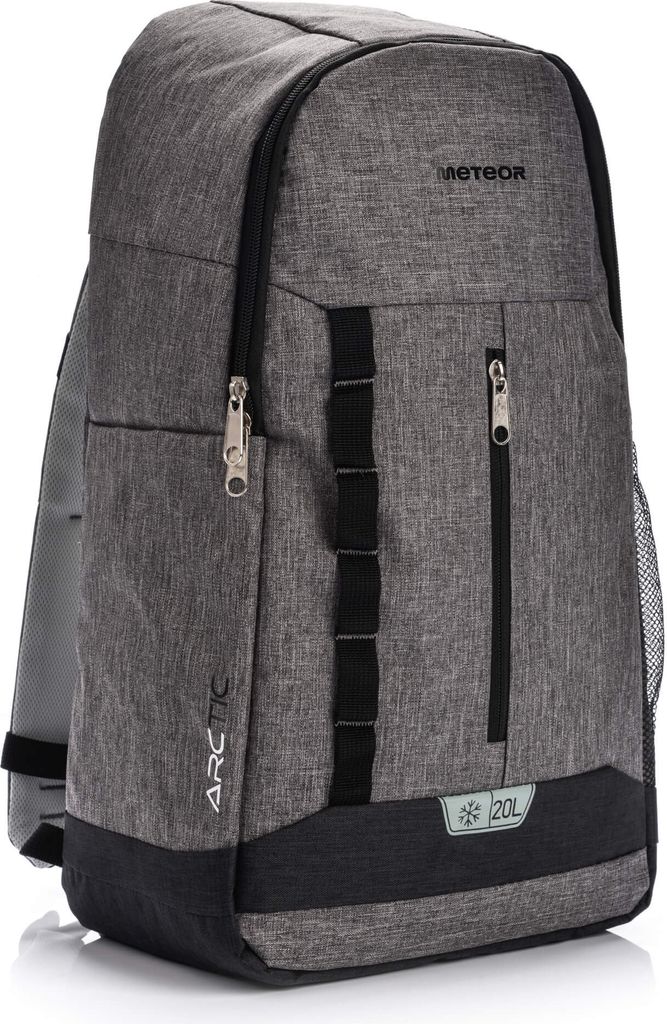 Meteor ARCTIC 20 L Kühlrucksack, Isoliertasche 20 L schwarz/grau